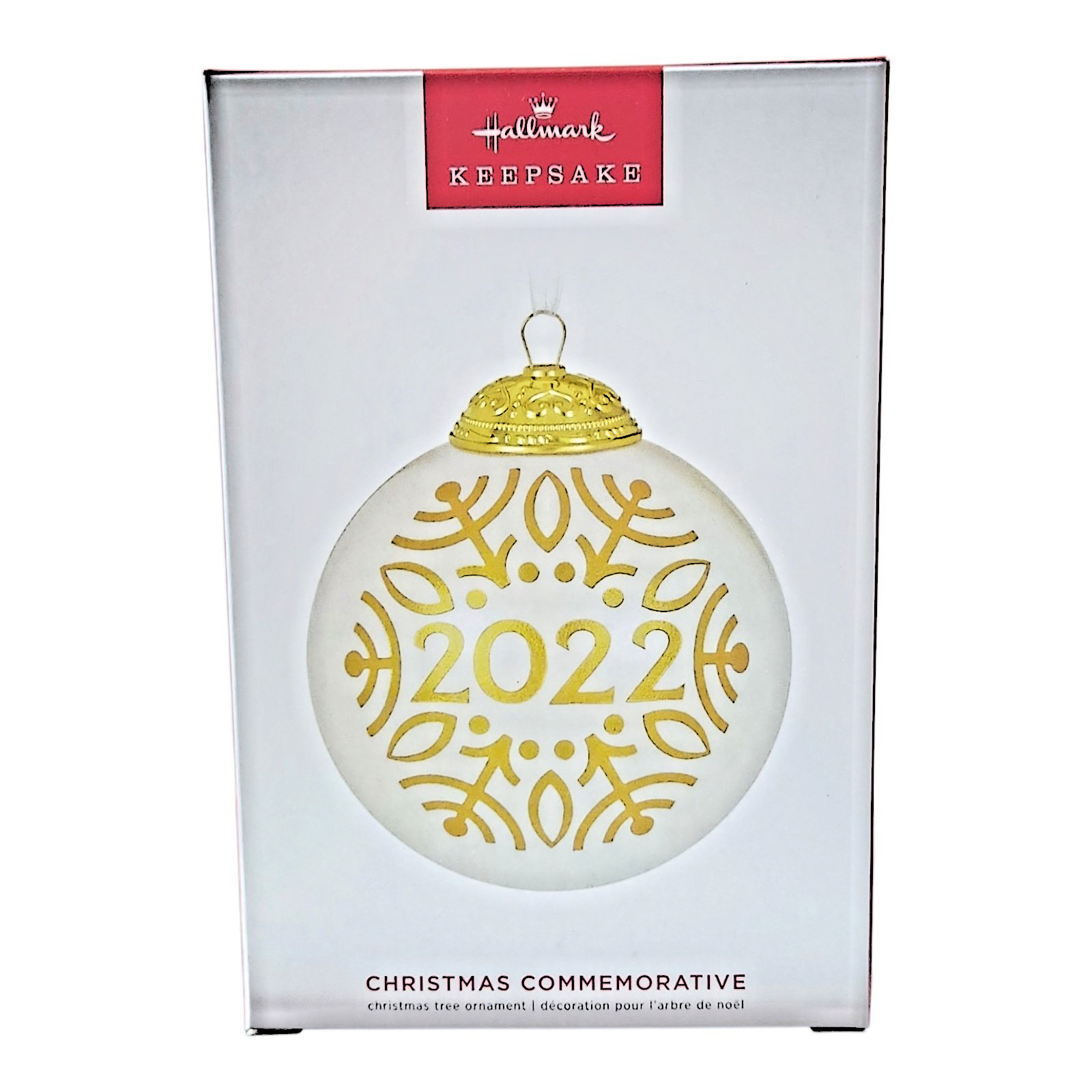Hallmark 2022 Christmas Commemorative Glass Ball Keepsake Ornament, Holiday, NIB Hallmark 2022 Christmas Commemorative Glass Ball Keepsake Ornament, Holiday, NIB