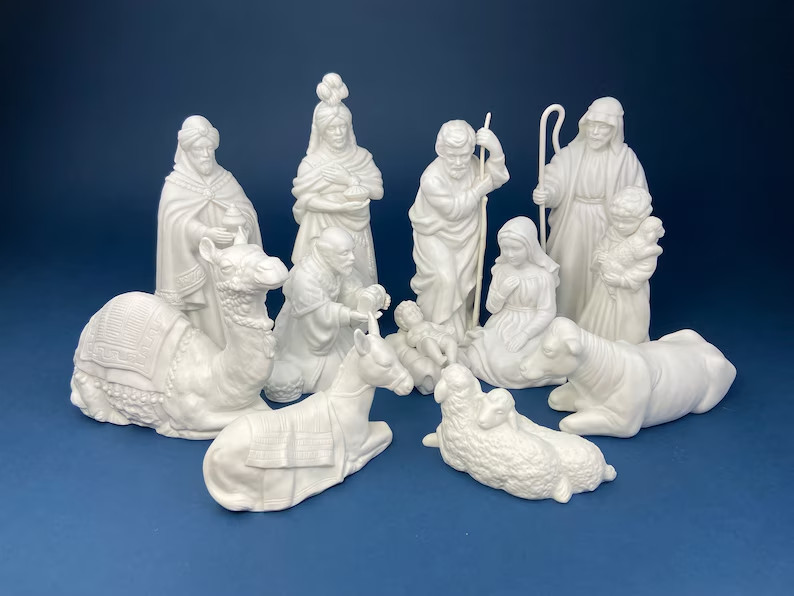 VTG AVON NATIVITY 12pc HOLY FAMILY KINGS ANIMALS SHEPHERDS BOXES FOAM EUC VTG AVON NATIVITY 12pc HOLY FAMILY KINGS ANIMALS SHEPHERDS BOXES FOAM EUC