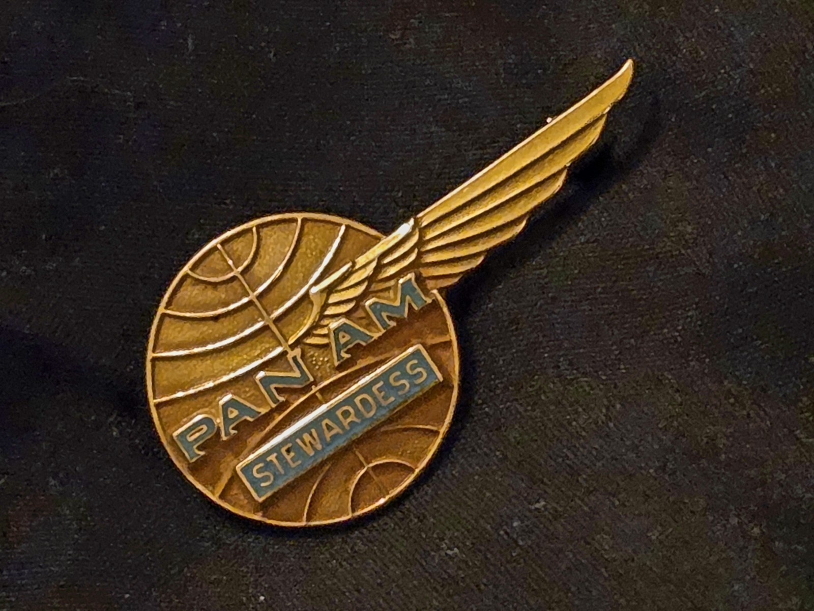Vintage 1960s Pan Am Stewardess 10K Gold Wing Pin - LGB 10K NSF Balfour Genuine Vintage 1960s Pan Am Stewardess 10K Gold Wing Pin - LGB 10K NSF Balfour Genuine