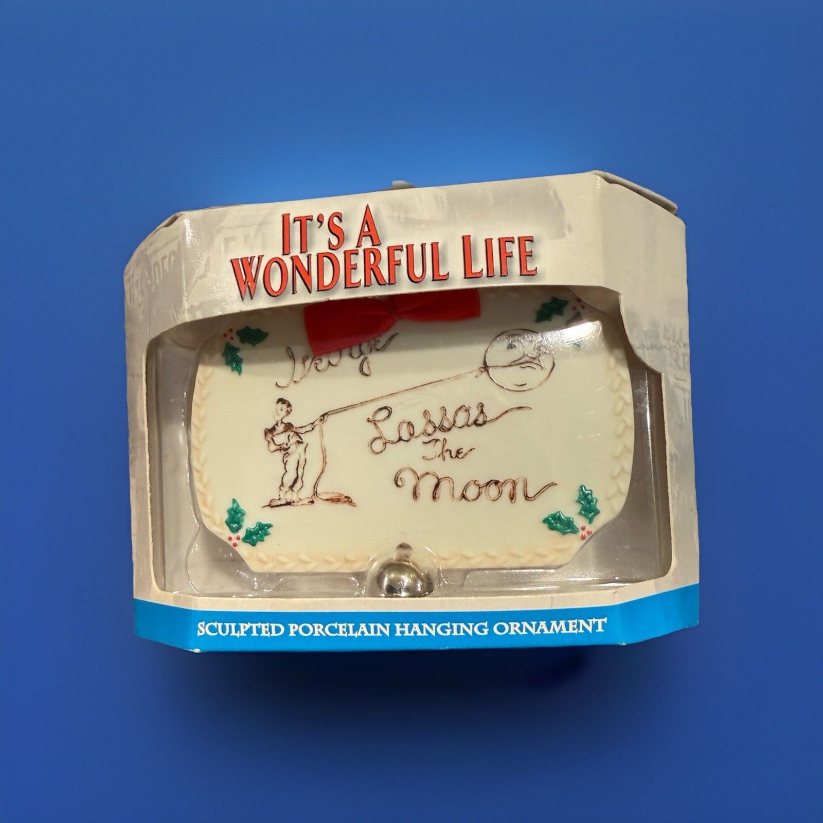 Ornament It's A Wonderful Life “George Lassos The Moon” Vintage Enesco (100) Ornament It's A Wonderful Life “George Lassos The Moon” Vintage Enesco (100)