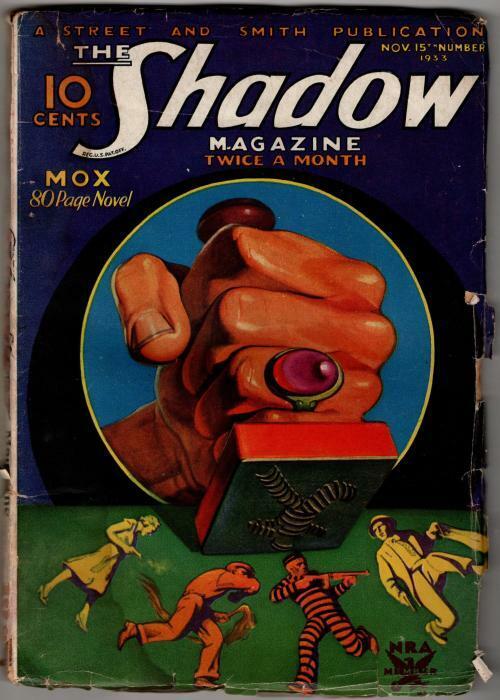 The Shadow Nov 15 1933 George Rozen Cvr; "Mox" by Maxwell Grant