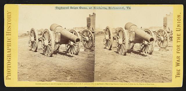 Captured siege guns, at Rocketts, Richmond, Va Old Photo Captured siege guns, at Rocketts, Richmond, Va Old Photo