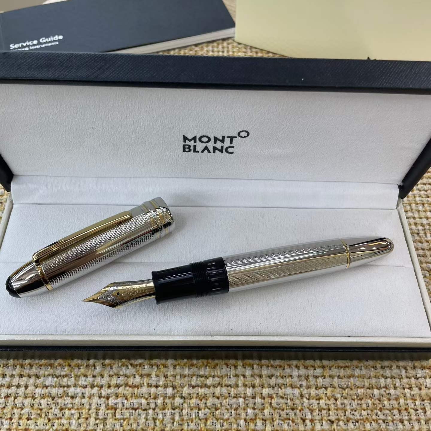 Montblanc classic fountain pen men's gift with pen case Montblanc classic fountain pen men's gift with pen case