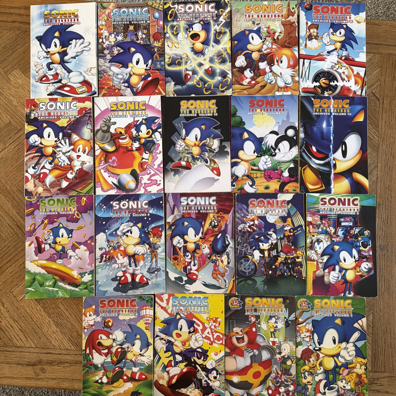 “Sonic The Hedgehog: Archives” Lot Volumes 1-19 FANTASTIC “Sonic The Hedgehog: Archives” Lot Volumes 1-19 FANTASTIC