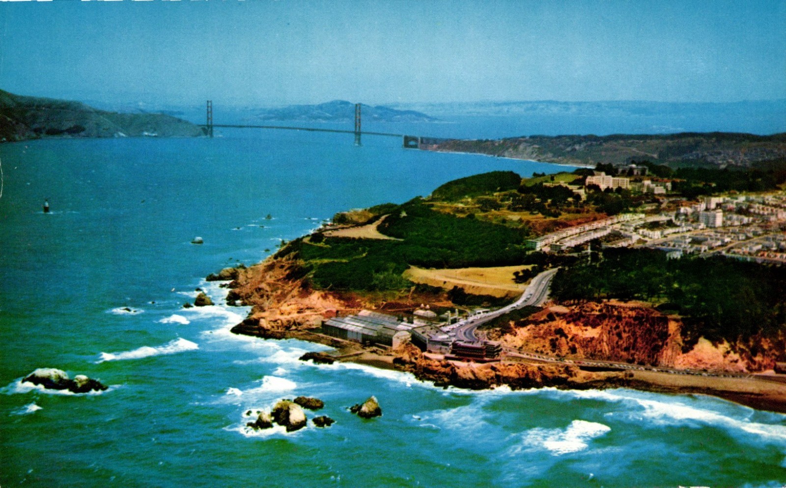 Air View Veterans Adm Hospital Seal Rock San Francisco California Postcard Air View Veterans Adm Hospital Seal Rock San Francisco California Postcard