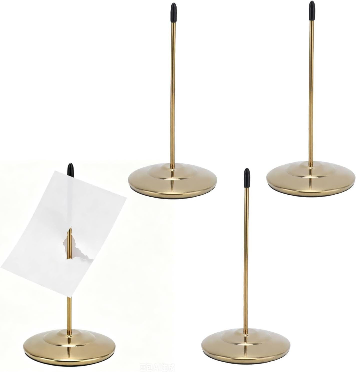 4Pcs Desk Receipt Holder Bill Fork Receipt Spike Stick, Rod Paper Holder Spike S 4Pcs Desk Receipt Holder Bill Fork Receipt Spike Stick, Rod Paper Holder Spike S