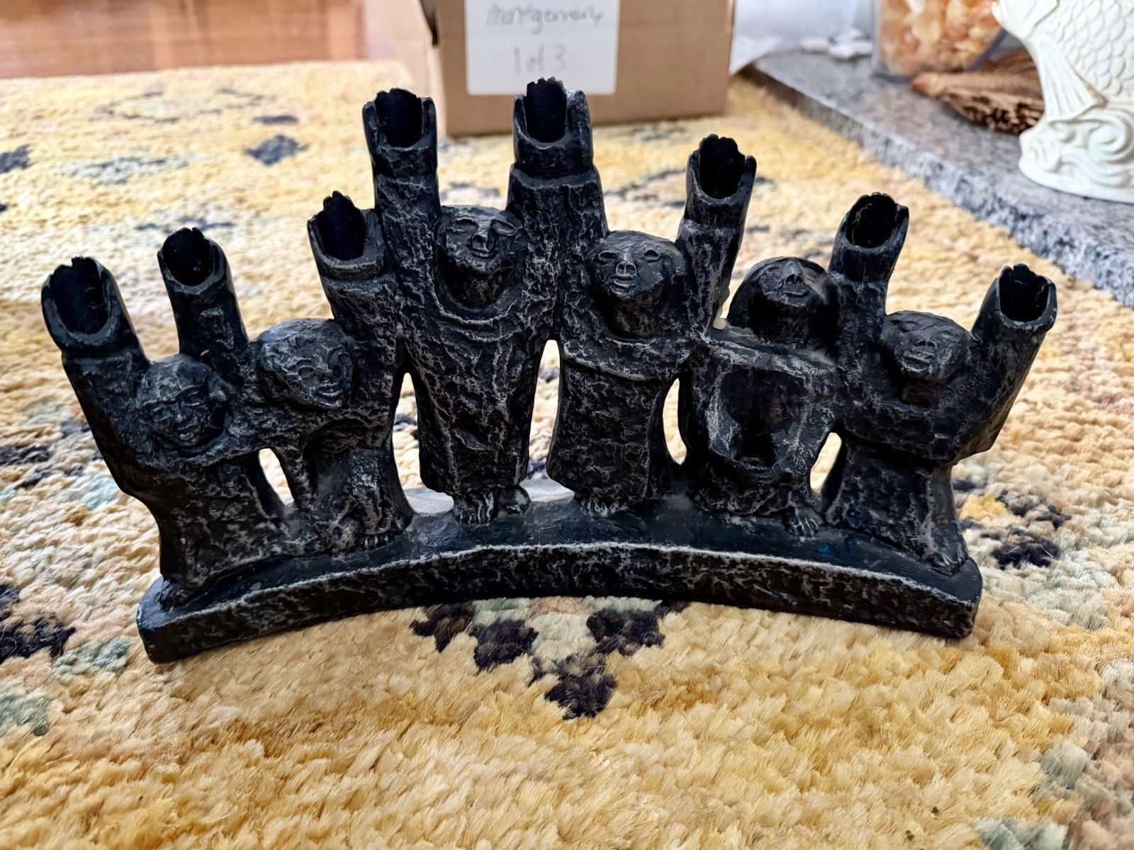 Vintage Brutalist-style Hanukkah Menorah Maccabees Designed by Ellen Lord Vintage Brutalist-style Hanukkah Menorah Maccabees Designed by Ellen Lord