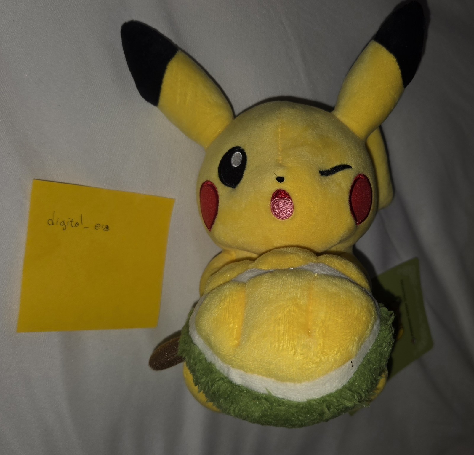 Pokemon Center Singapore Pikachu Holding Durian Plush 2026 Exclusive NEW w/Tag Pokemon Center Singapore Pikachu Holding Durian Plush 2026 Exclusive NEW w/Tag
