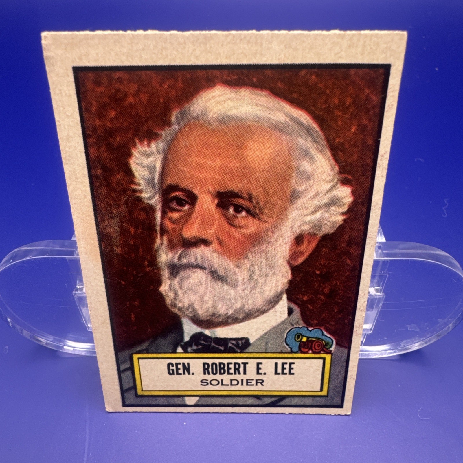 1952 TOPPS LOOK 'n SEE GENERAL ROBERT E. LEE #34 Ex+/ExMt 1952 TOPPS LOOK 'n SEE GENERAL ROBERT E. LEE #34 Ex+/ExMt