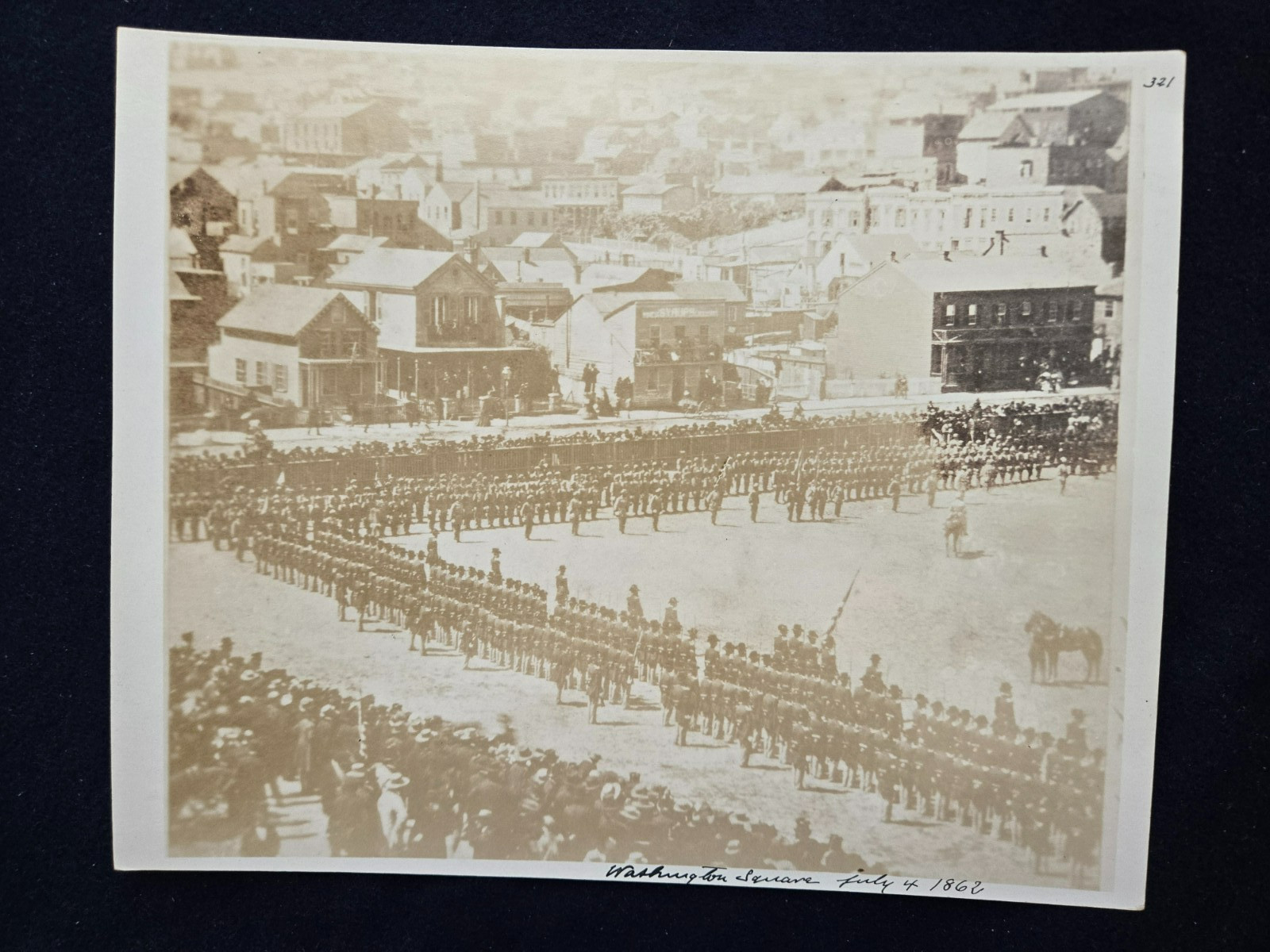 1866 Civil War Photo Washington Square San Francisco California Troops July 4th 1866 Civil War Photo Washington Square San Francisco California Troops July 4th