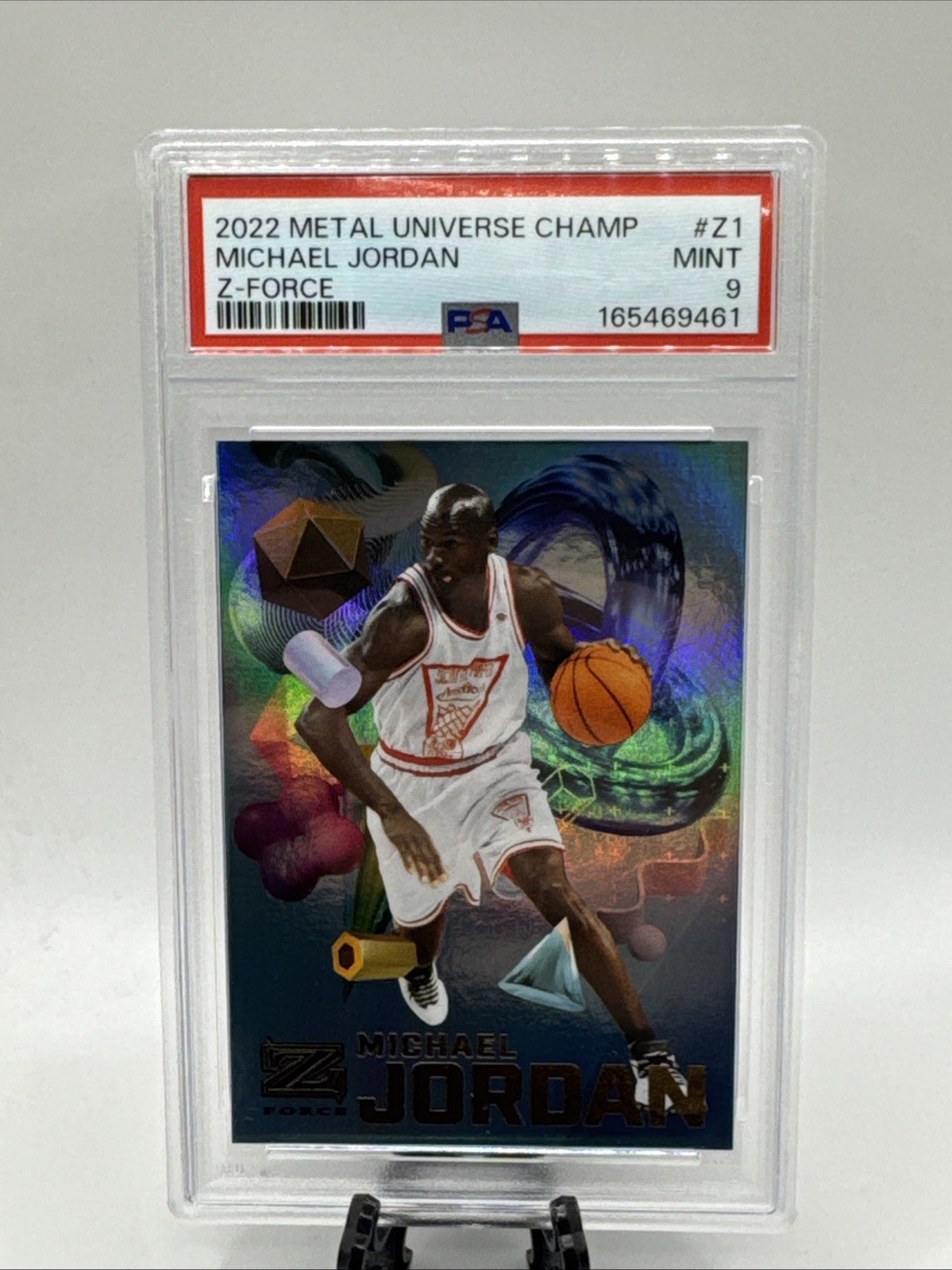 2022 SKYBOX METAL UNIVERSE CHAMPIONS Z-FORCE #Z1 MICHAEL JORDAN PSA 9 2022 SKYBOX METAL UNIVERSE CHAMPIONS Z-FORCE #Z1 MICHAEL JORDAN PSA 9