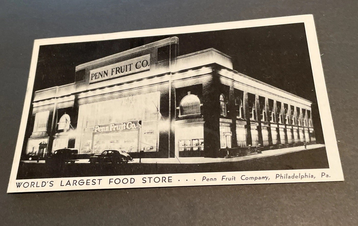 Vintage Photo Postcard, PENN Fruit Company Philadelphia PA Vintage Photo Postcard, PENN Fruit Company Philadelphia PA