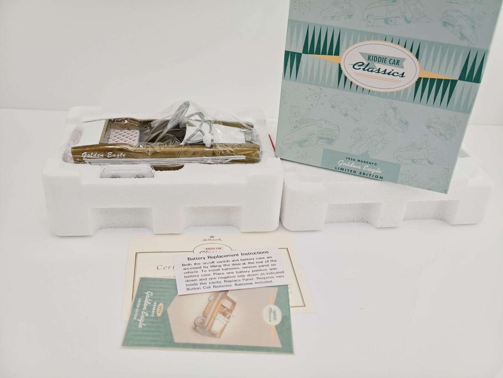 Hallmark Kiddie Car Classics 1956 Murray Golden Eagle Limited Edition Car Model Hallmark Kiddie Car Classics 1956 Murray Golden Eagle Limited Edition Car Model