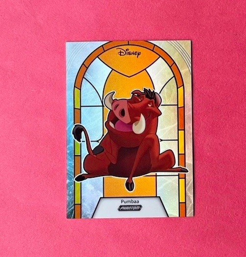 2025 Kakawow Disney PUMBA Stained Glass Orange /50 Lion King