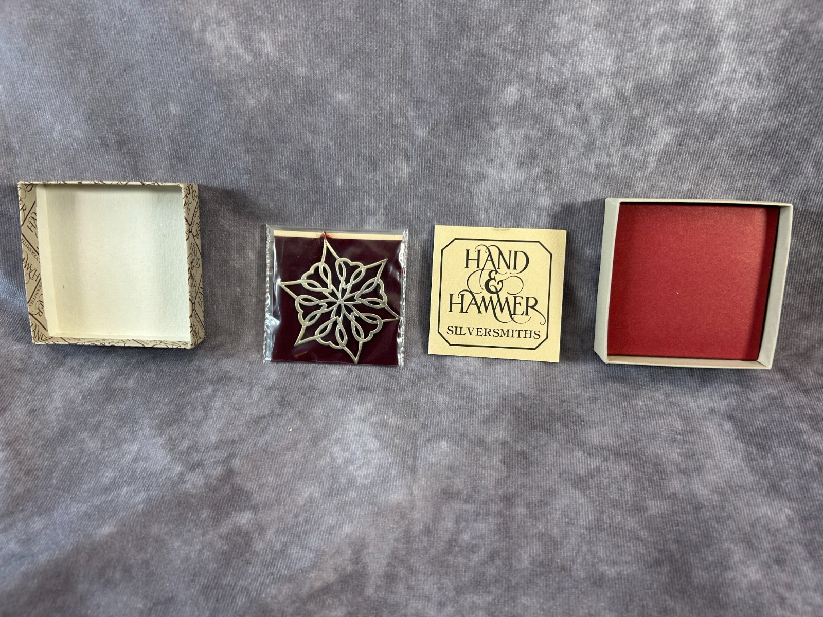 Vintage Hand & Hammer Sterling Silver Sweetheart Star Christmas Ornament 12 gram Vintage Hand & Hammer Sterling Silver Sweetheart Star Christmas Ornament 12 gram
