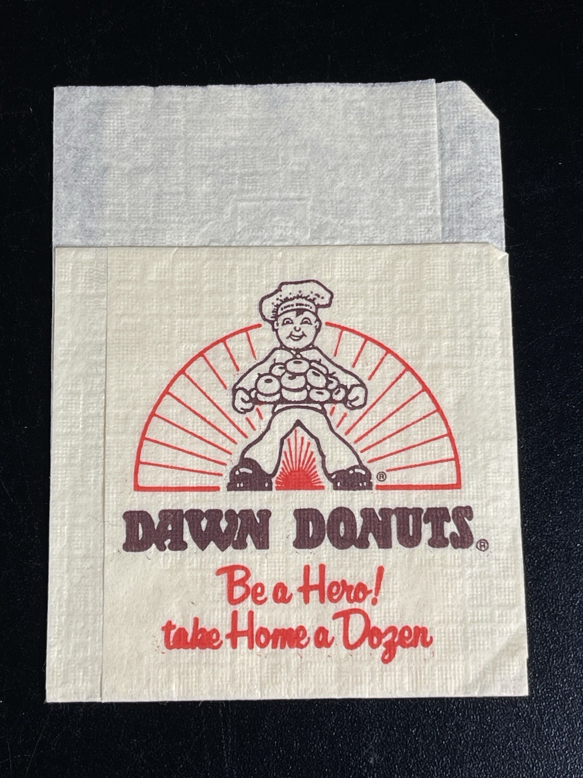 Dawn Donuts Napkin Be a Hero Take Home A Dozen Vintage Flint Michigan Dawn Donuts Napkin Be a Hero Take Home A Dozen Vintage Flint Michigan