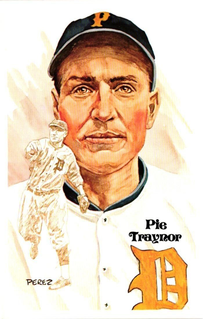 Pie Traynor 1980 Perez-Steele Baseball Hall of Fame Limited Edition Postcard
