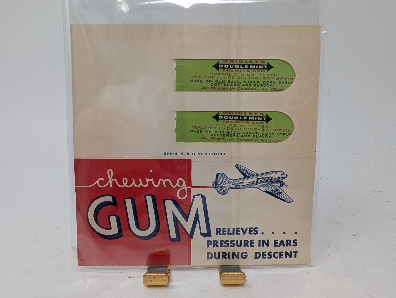 Vintage American Airlines Wrigley\'s Doublemint Gum Sampler Aviation B-448