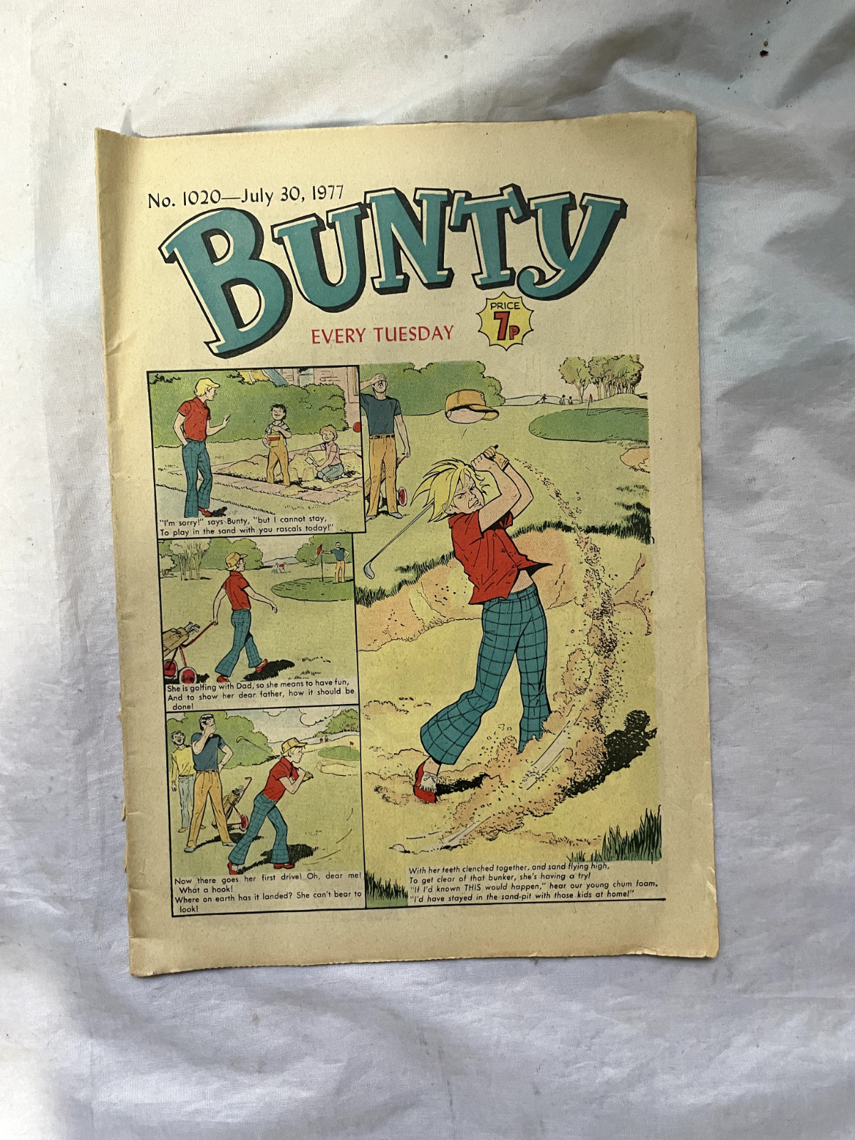Bunty Newspaper Comic No. 1020 - July 30, 1977 UK Paper Comic