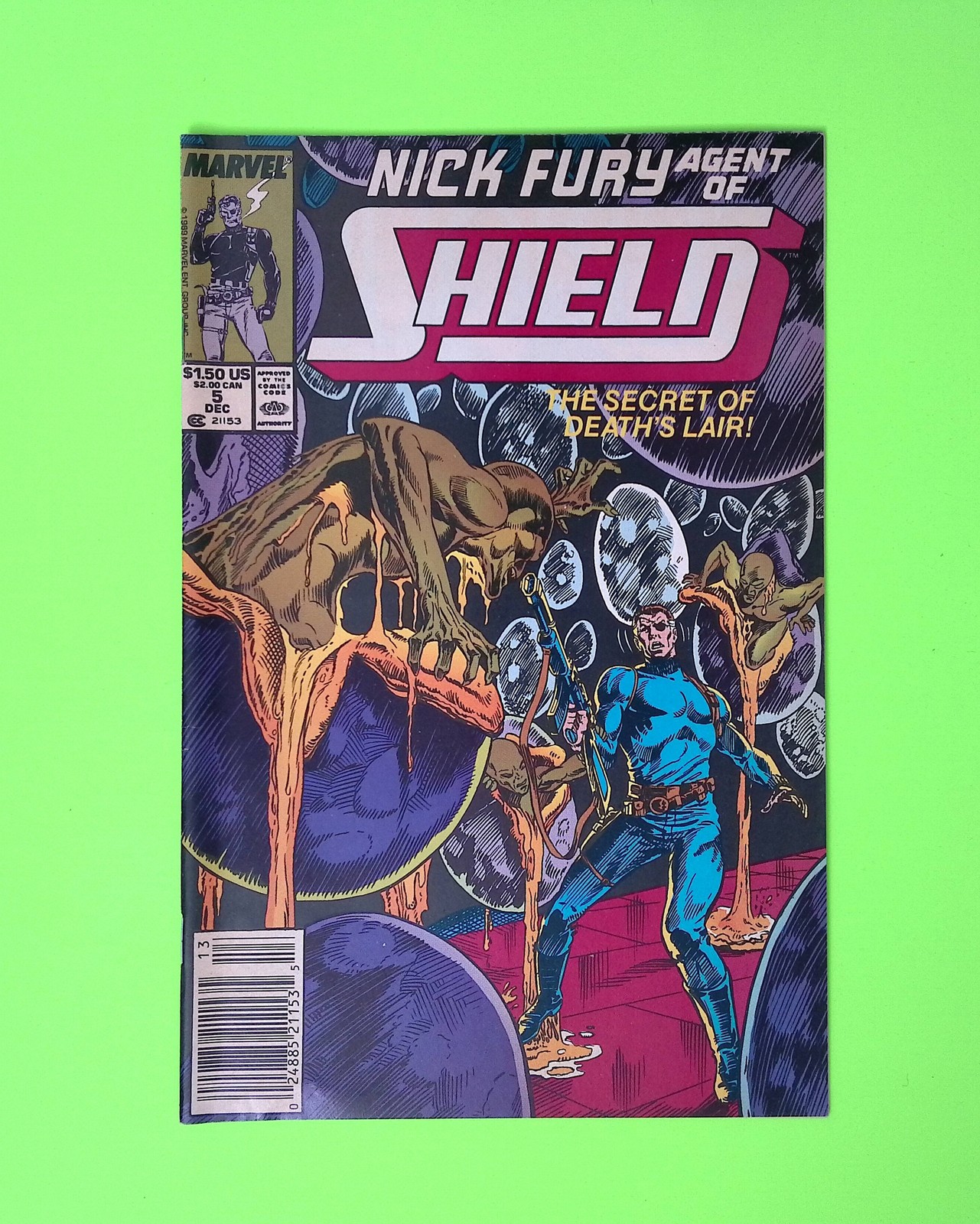Nick Fury, Agent of S.H.I.E.L.D. #5 Vol. 3 1989 Marvel Comics Newsstand B20-44 Nick Fury, Agent of S.H.I.E.L.D. #5 Vol. 3 1989 Marvel Comics Newsstand B20-44