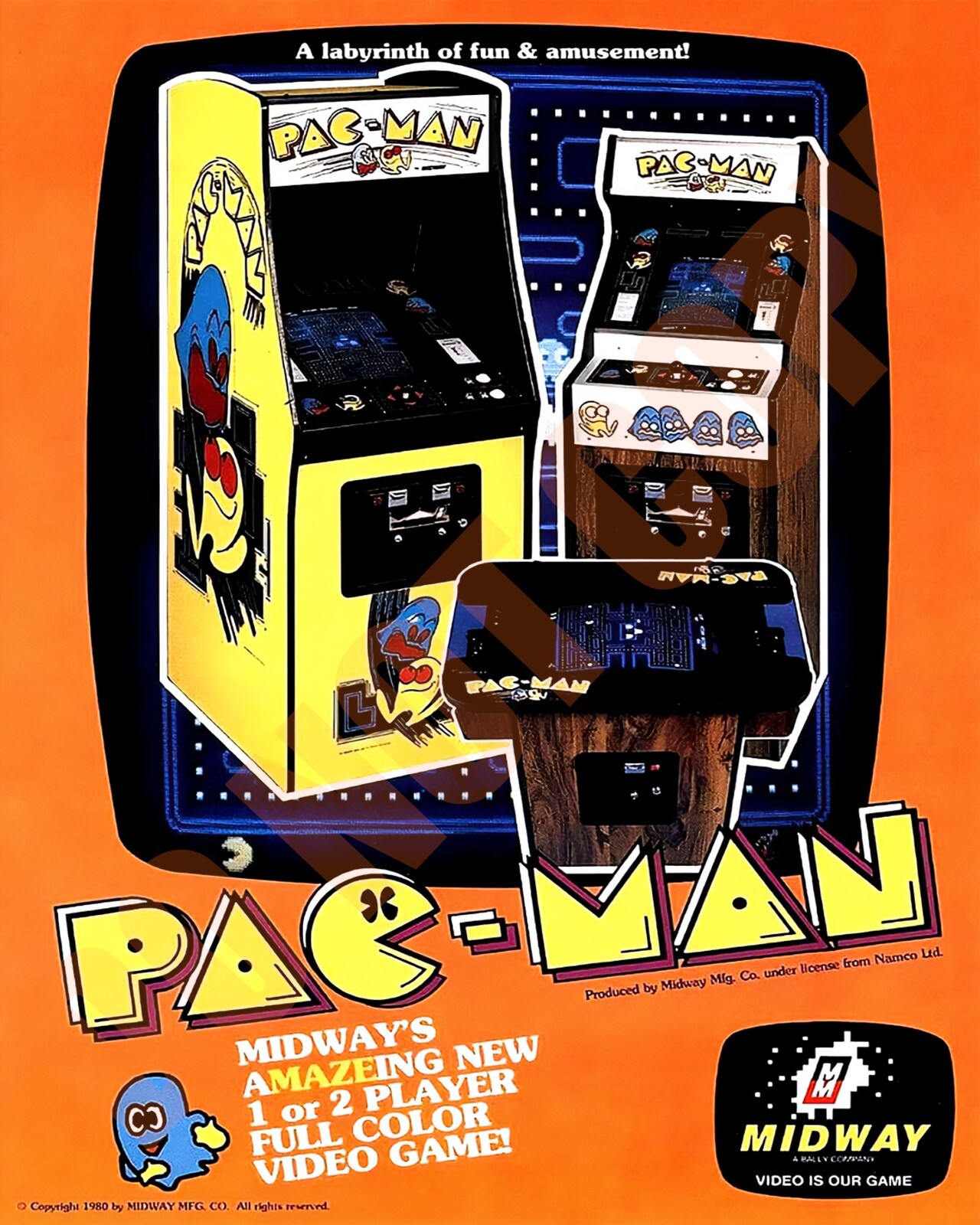 1980 Pac-Man Arcade Video Game Promo Flyer Repro 8x10 Photo 1980 Pac-Man Arcade Video Game Promo Flyer Repro 8x10 Photo