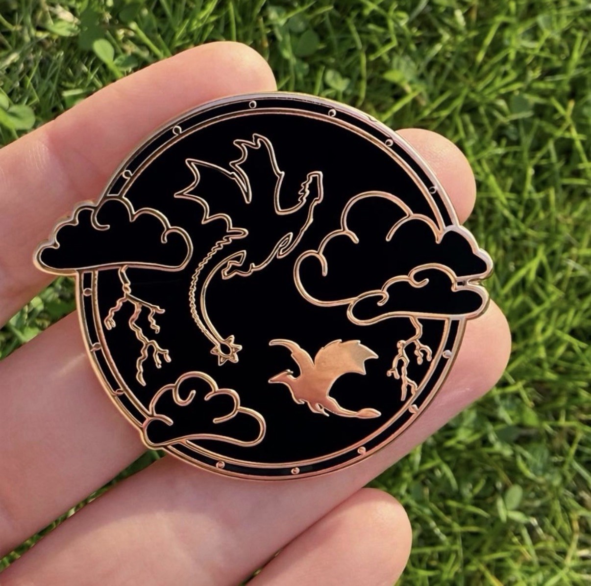 Fourth Wing (The Empyrean Series) Enamel Pin, 2 Inch, Made By Hopefire Crafts