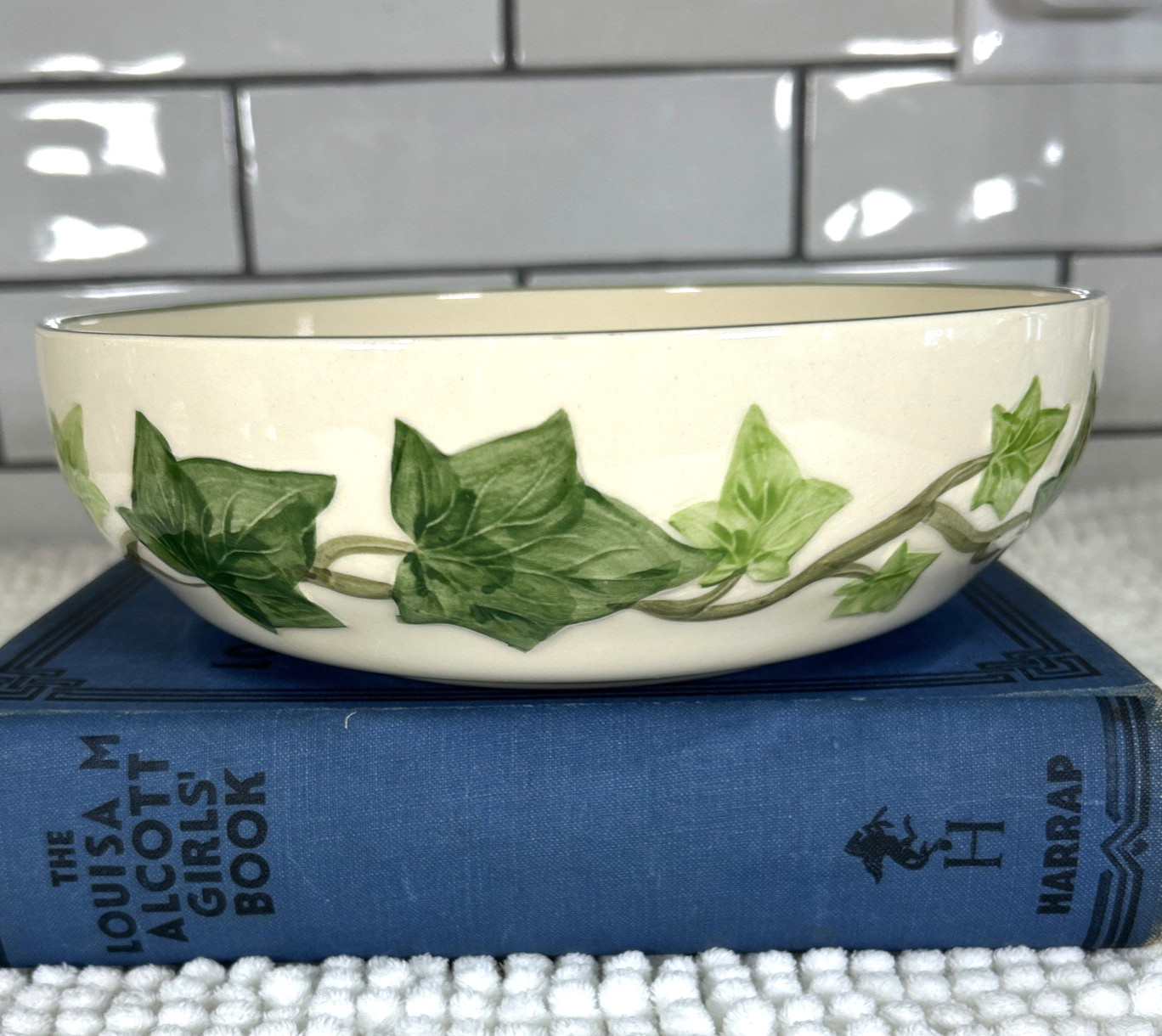 Vtg Franciscan Ivy Bowl Vegetable Serving Made In California 1948 1953 Vtg Franciscan Ivy Bowl Vegetable Serving Made In California 1948 1953
