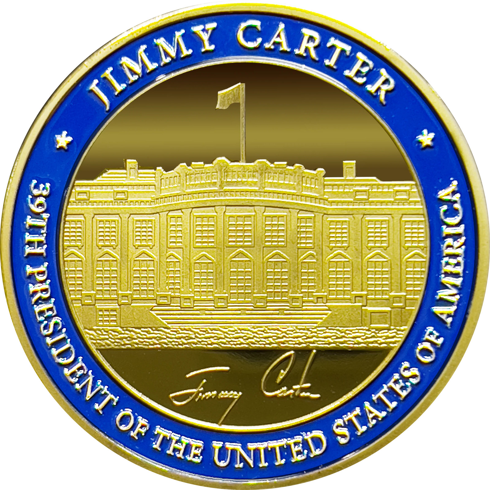 BB-002 39th President Jimmy Carter Challenge Coin White House POTUS coin