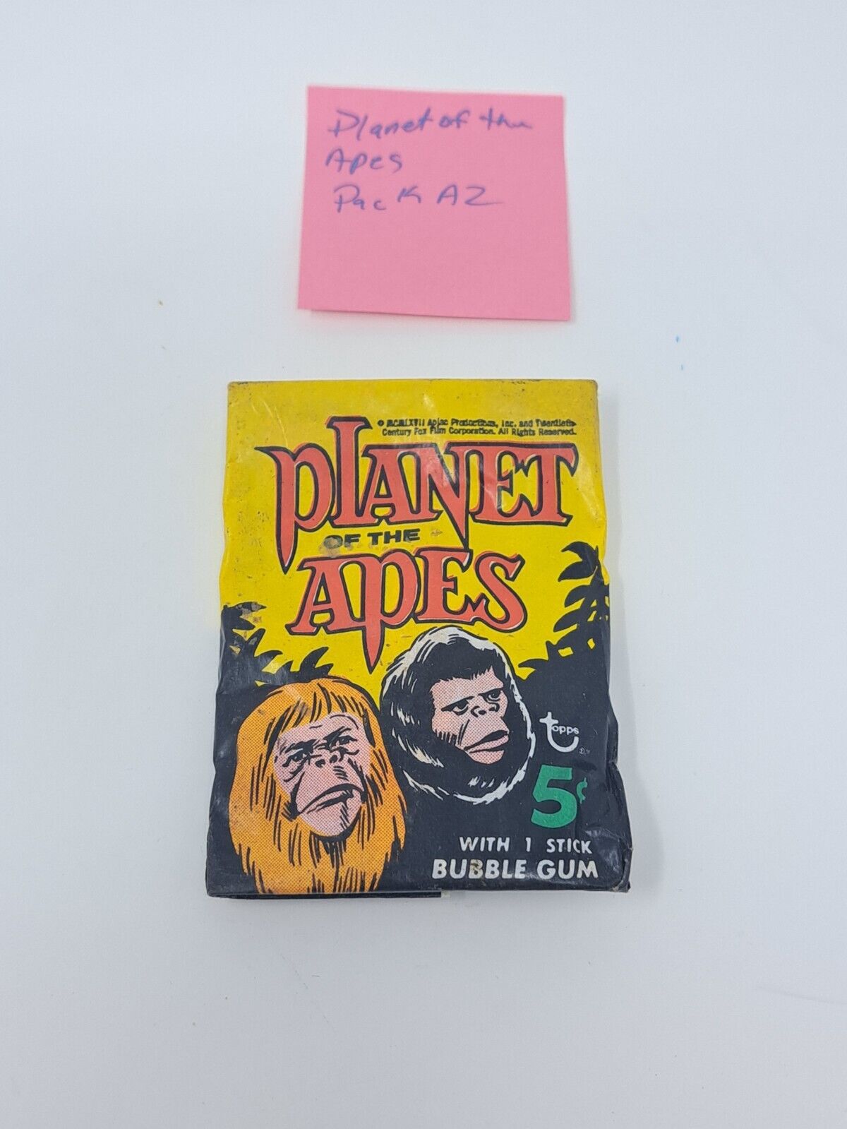 1969 Topps Planet Of The Apes Trading Cards Unopened Pack RARE FAST SHIPPING A2