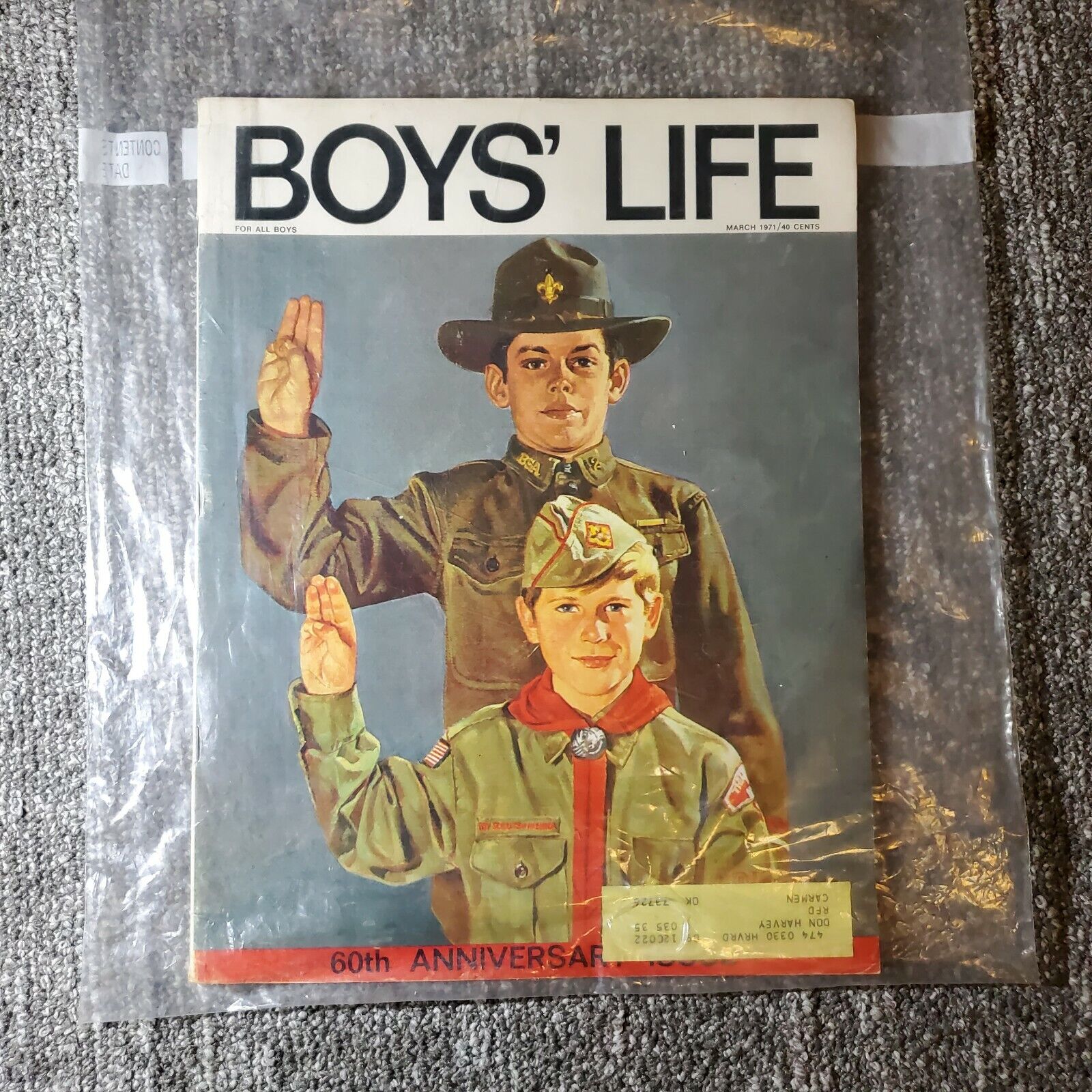 Boys Life Magazine 60th Anniversary Edition March 1971