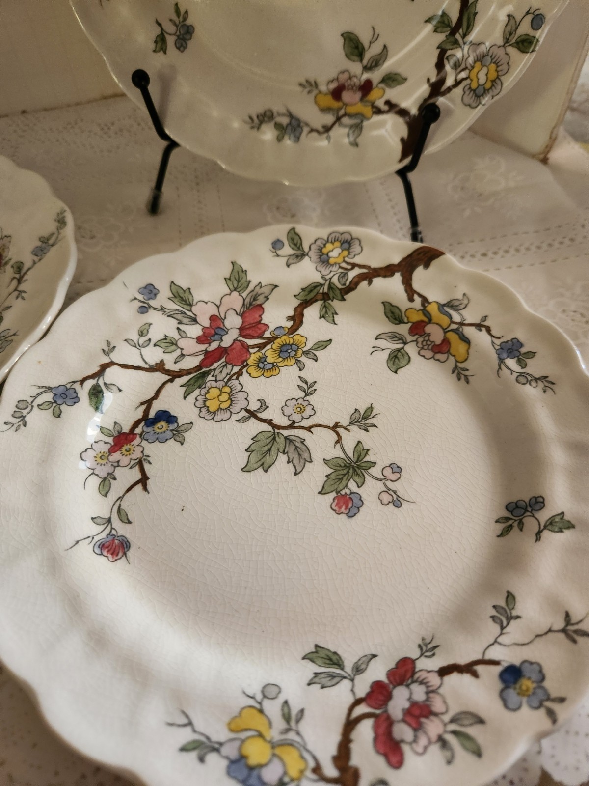 Booths Chinese Tree Bread & Butter Plate A8001 Booths Chinese Tree Bread & Butter Plate A8001