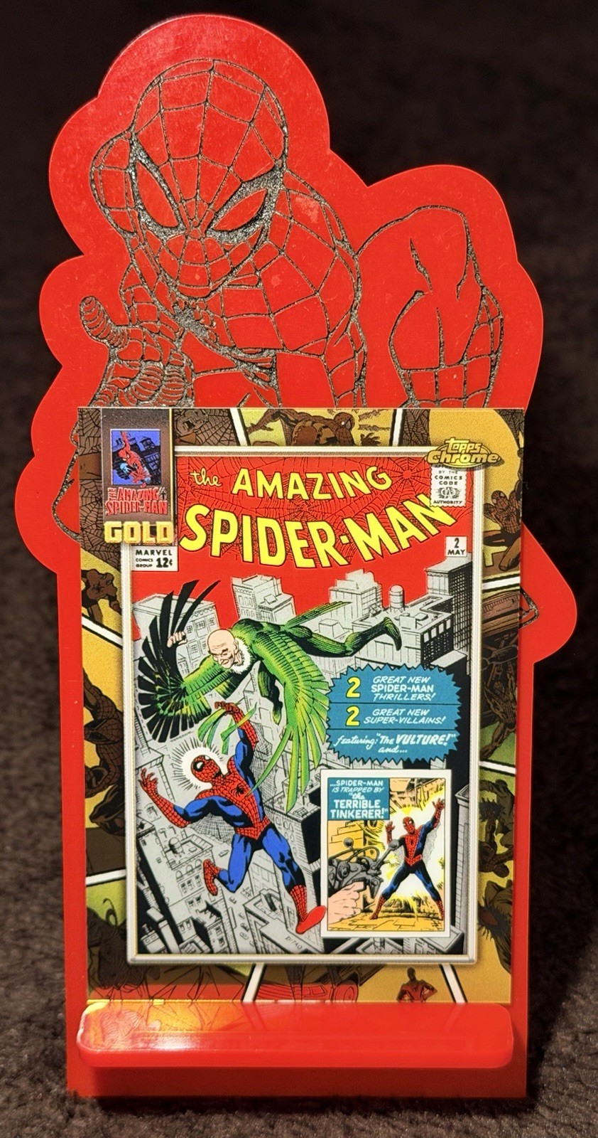 2024 Topps Chrome Marvel Spider-Man Gold Insert #SG-5 2024 Topps Chrome Marvel Spider-Man Gold Insert #SG-5
