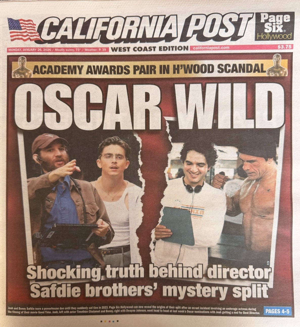CALIFORNIA POST NEWSPAPER - JANUARY 26, 2026 - FIRST ISSUE COLLECTORS- BRAND NEW CALIFORNIA POST NEWSPAPER - JANUARY 26, 2026 - FIRST ISSUE COLLECTORS- BRAND NEW