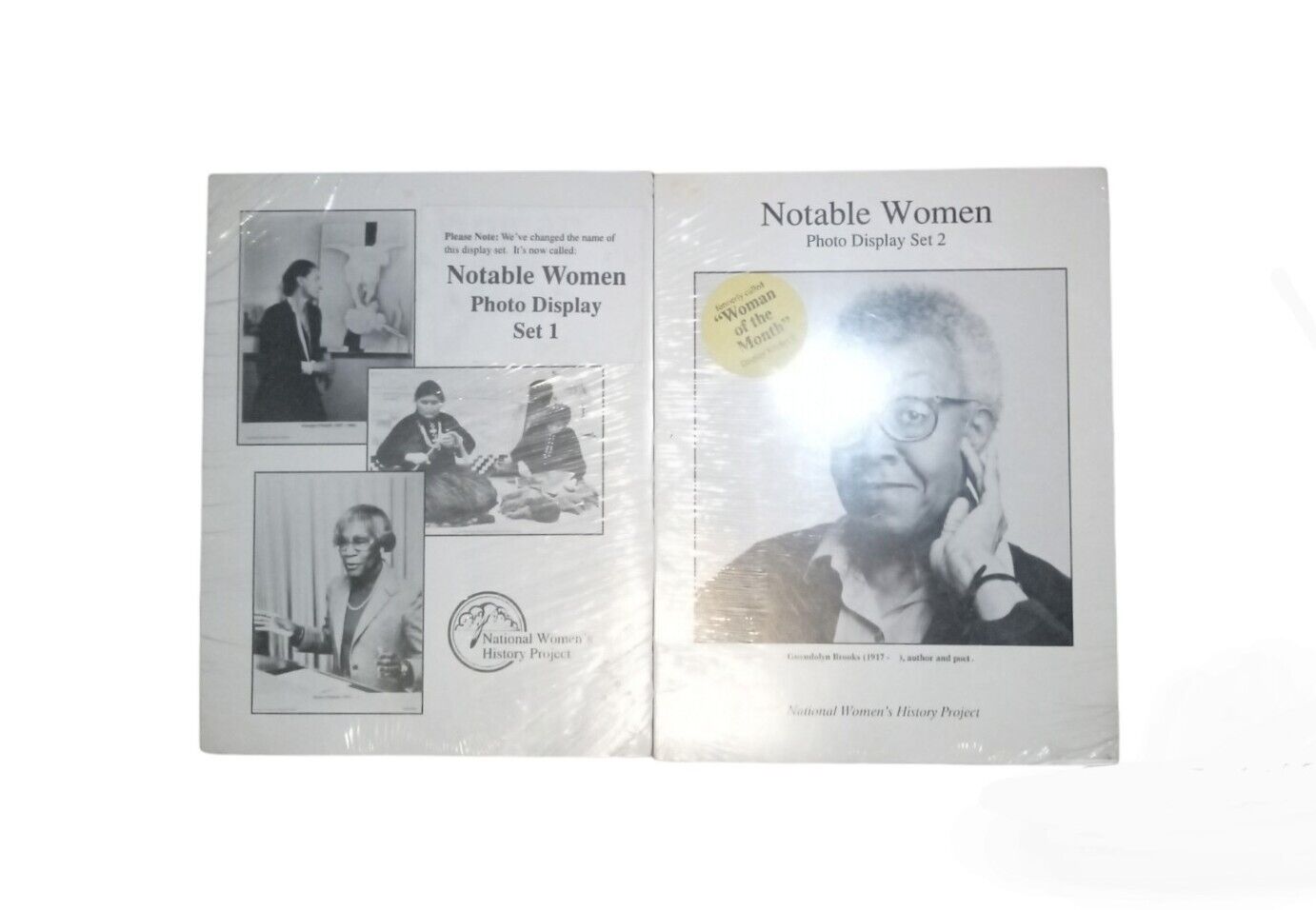 1988-89 Notable Women Photo Display Set 1 & 2 | Black & White (Sealed)
