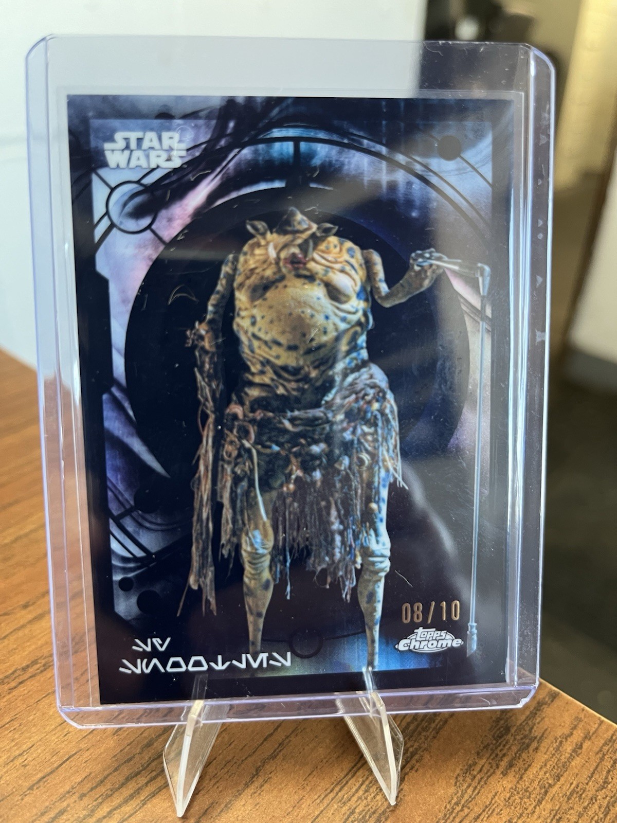2026 Topps Chrome Star Wars #AURE-13 Sy Snootles Aurebesh #/10