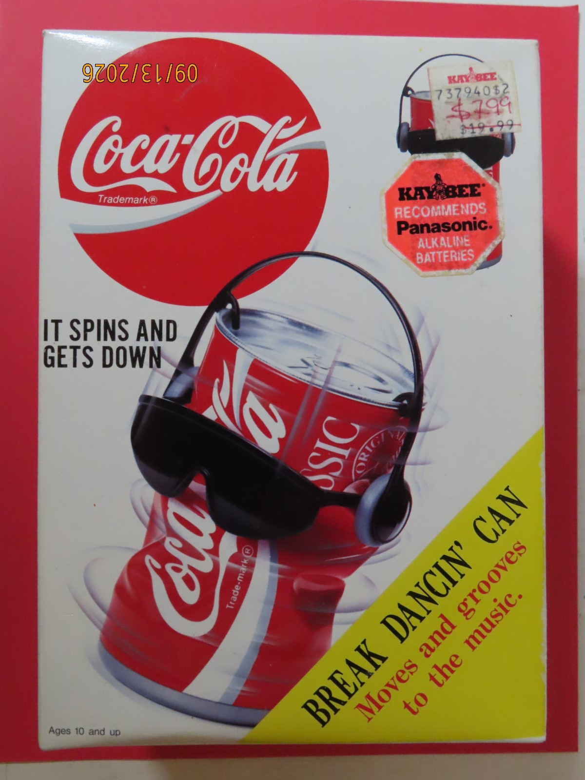 1991 Takara Coca Cola break dancin' can - moves and grooves to the music new NIP