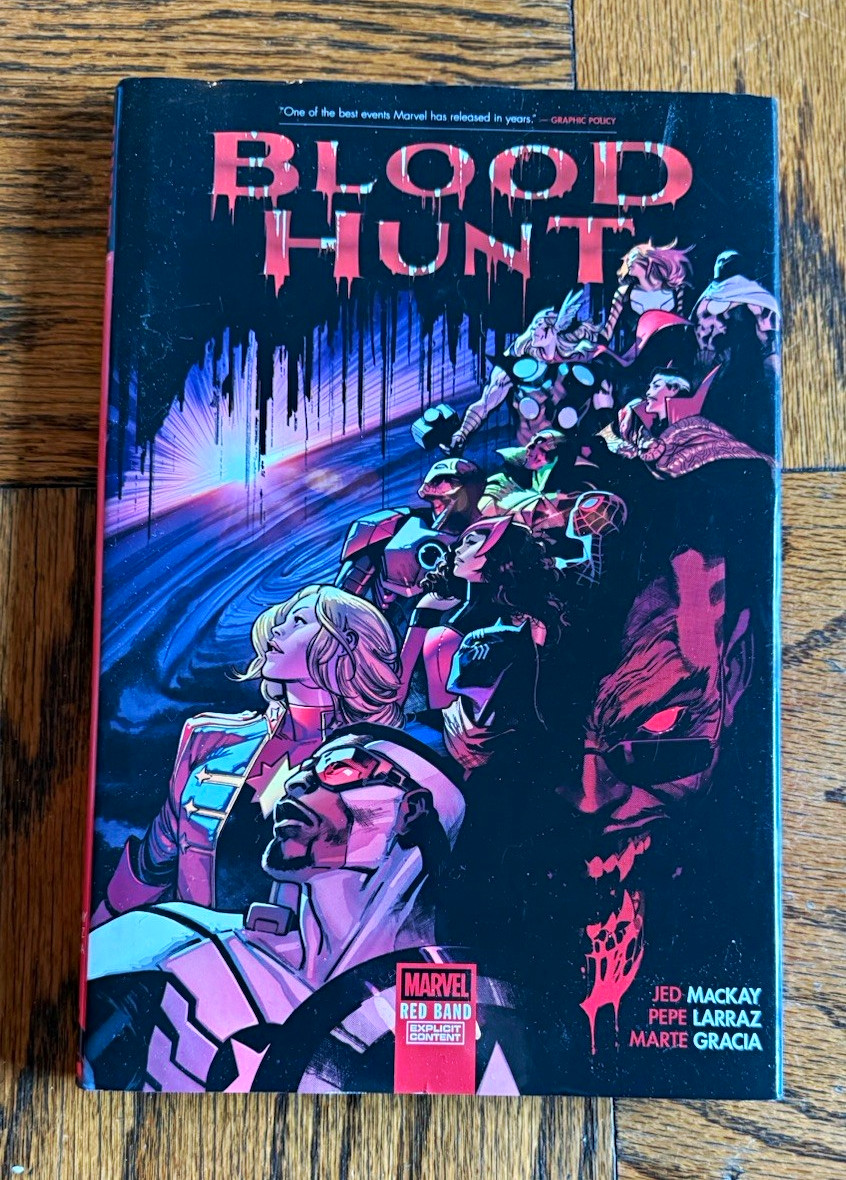Blood Hunt Red Band Hardcover Marvel Jed MacKay Pepe Larraz 2025 HC Blood Hunt Red Band Hardcover Marvel Jed MacKay Pepe Larraz 2025 HC