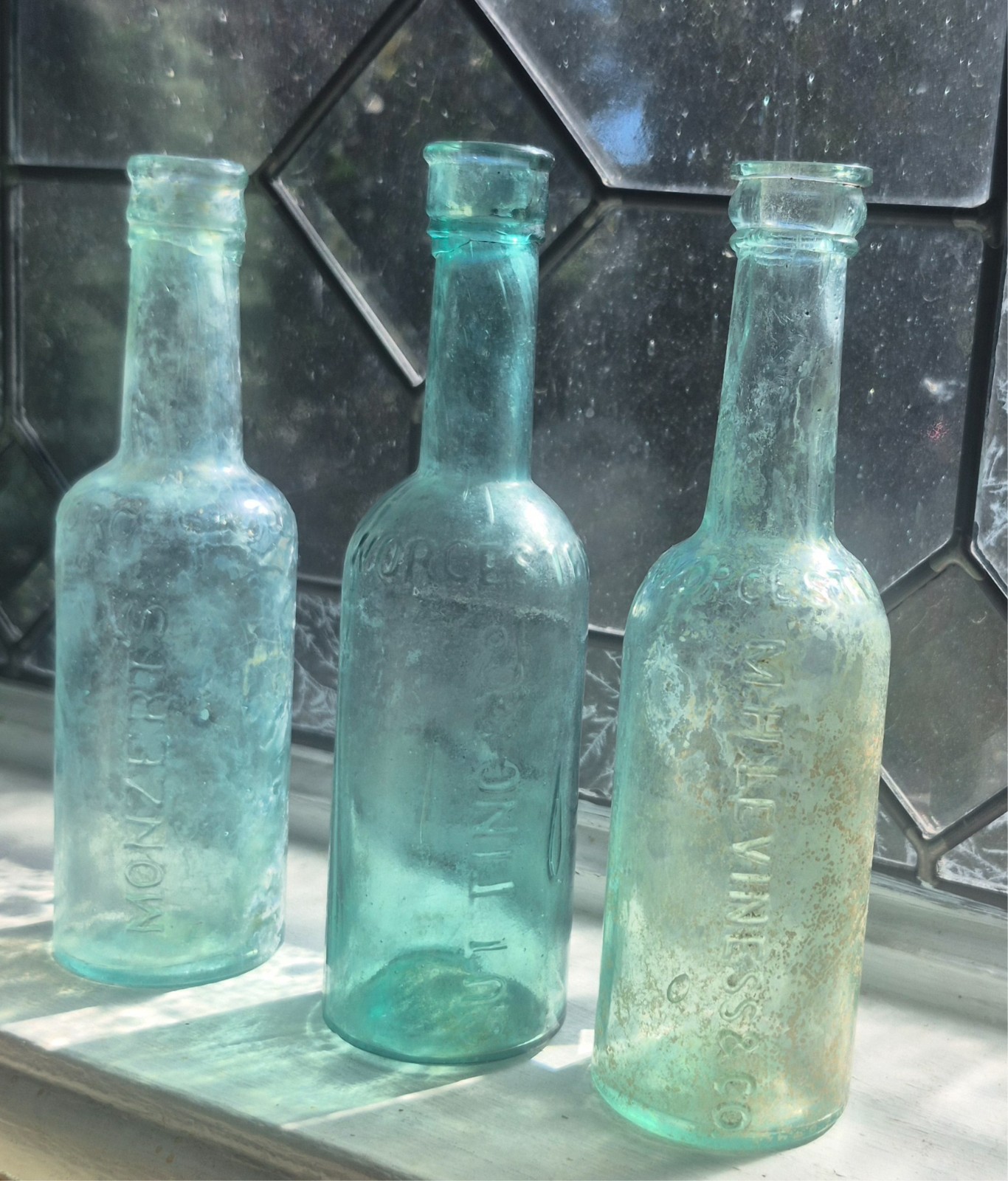 Antique 3 Worcestershire Sauce Bottles 1862 civil war fort Antique 3 Worcestershire Sauce Bottles 1862 civil war fort