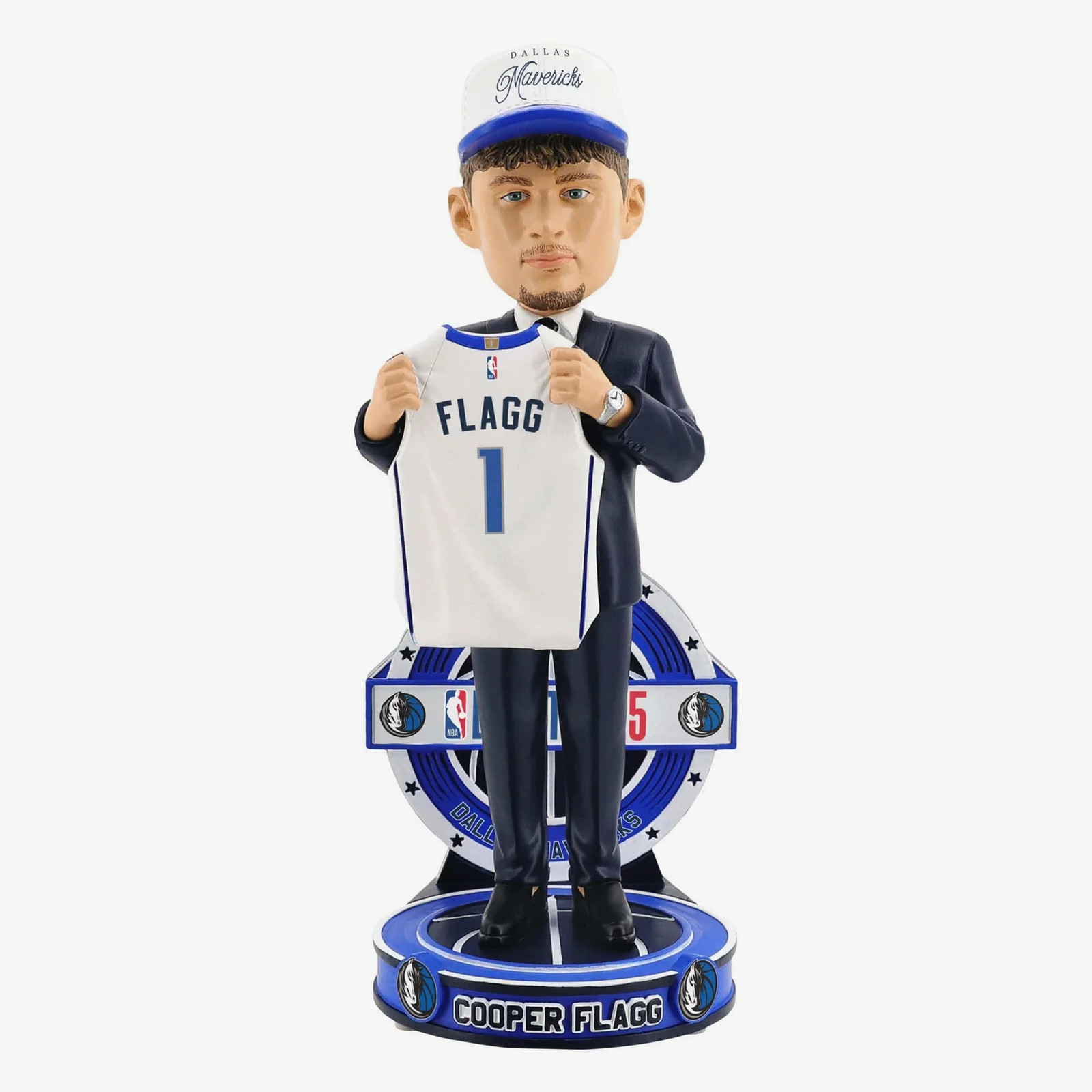Cooper Flagg Dallas Mavericks 2025 NBA Draft Pick Bobblehead NBA Basketball Cooper Flagg Dallas Mavericks 2025 NBA Draft Pick Bobblehead NBA Basketball