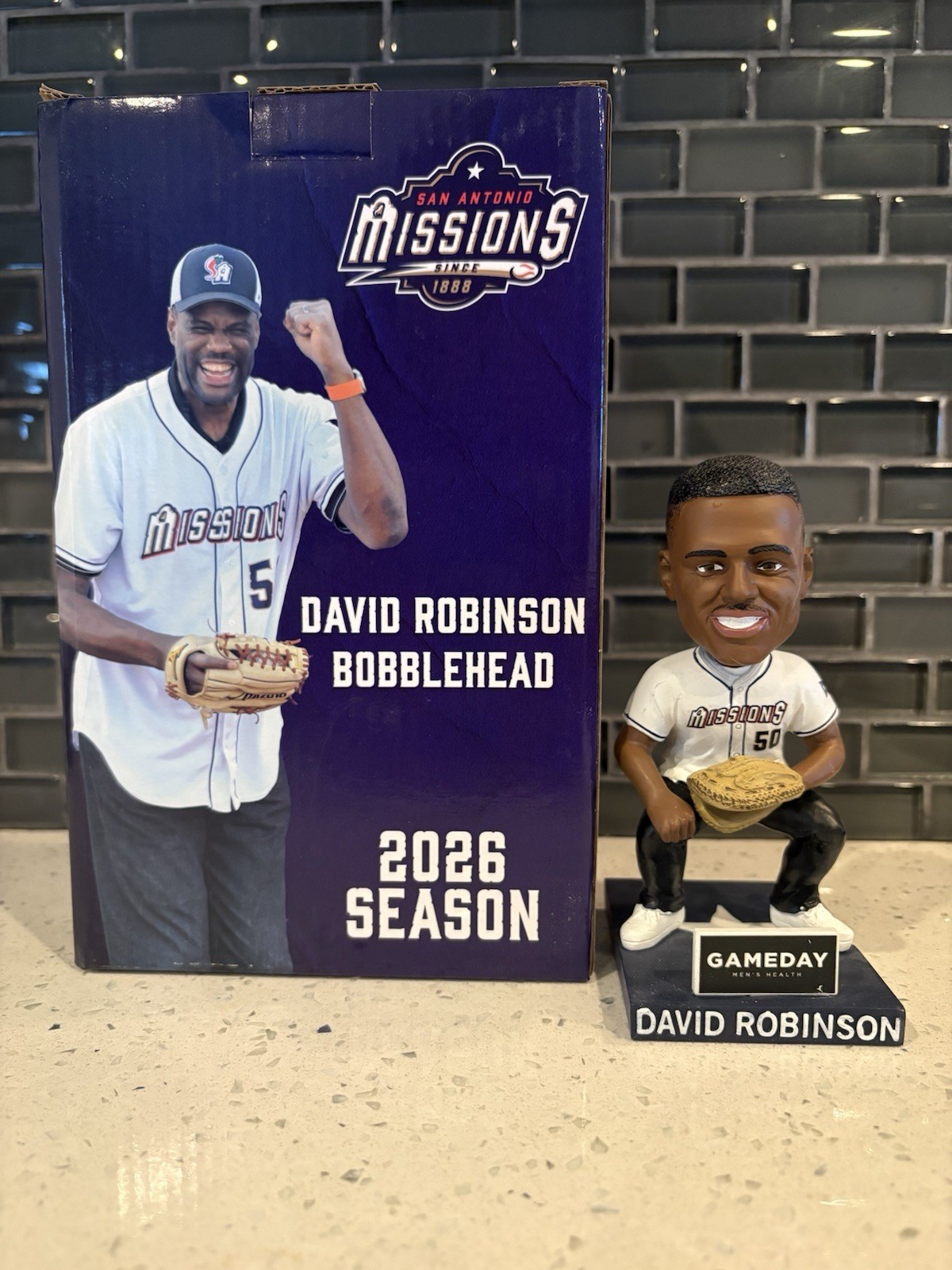 San Antonio Missions David Robinson Sports Bobblehead 2026 Season San Antonio Missions David Robinson Sports Bobblehead 2026 Season
