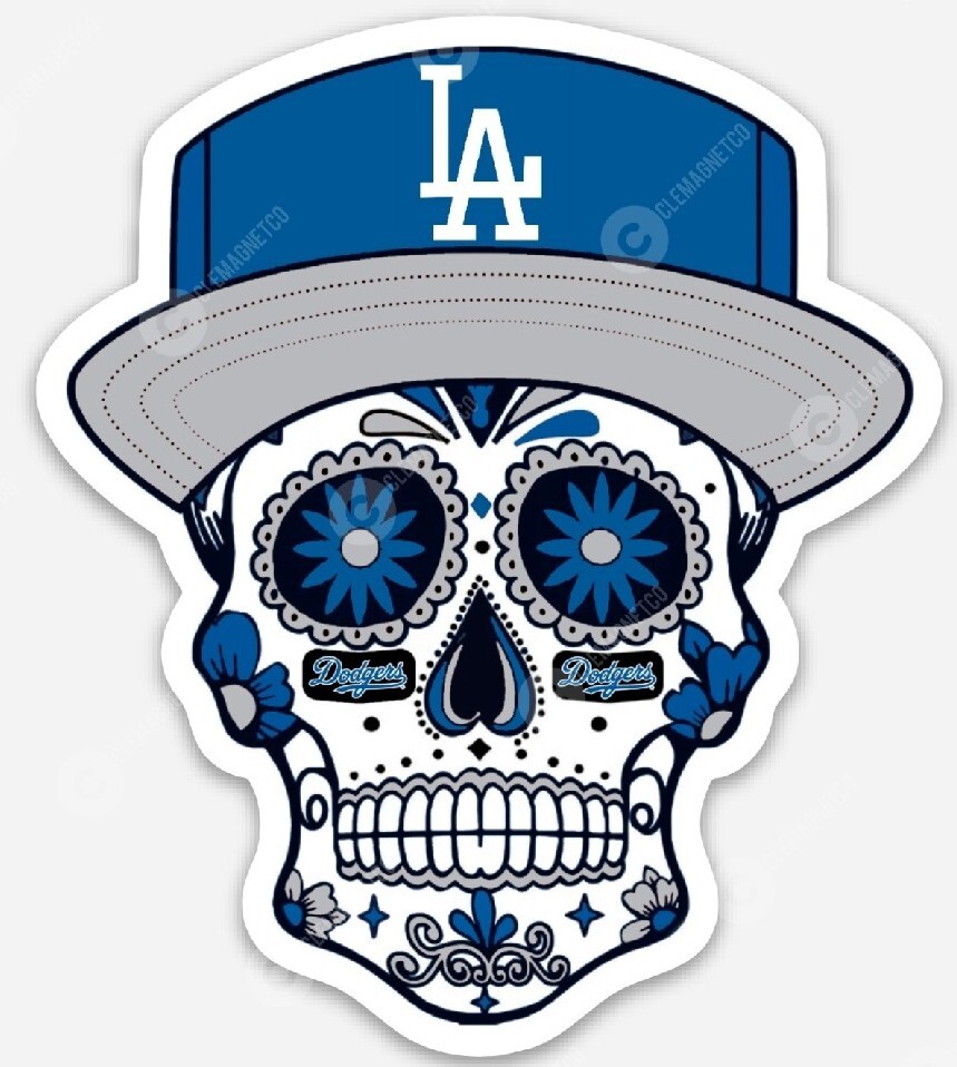 Los Angeles Dodgers Sugar Skull MAGNET - MLB Premium Vinyl California LA Dodgers Los Angeles Dodgers Sugar Skull MAGNET - MLB Premium Vinyl California LA Dodgers