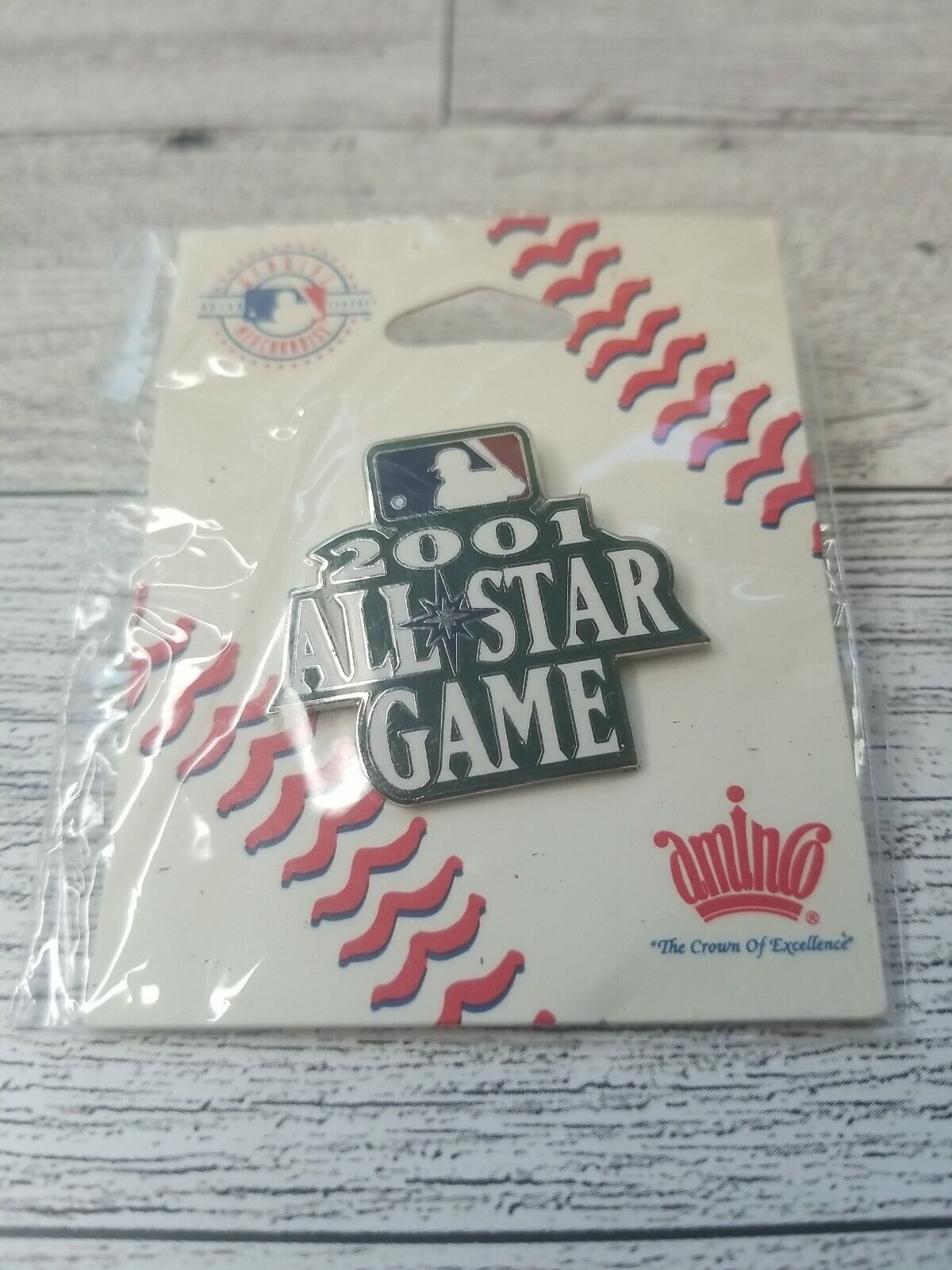 2001 MLB All Star Game Seattle Mariners Pin Collectible Vintage VTG Lapel Hat