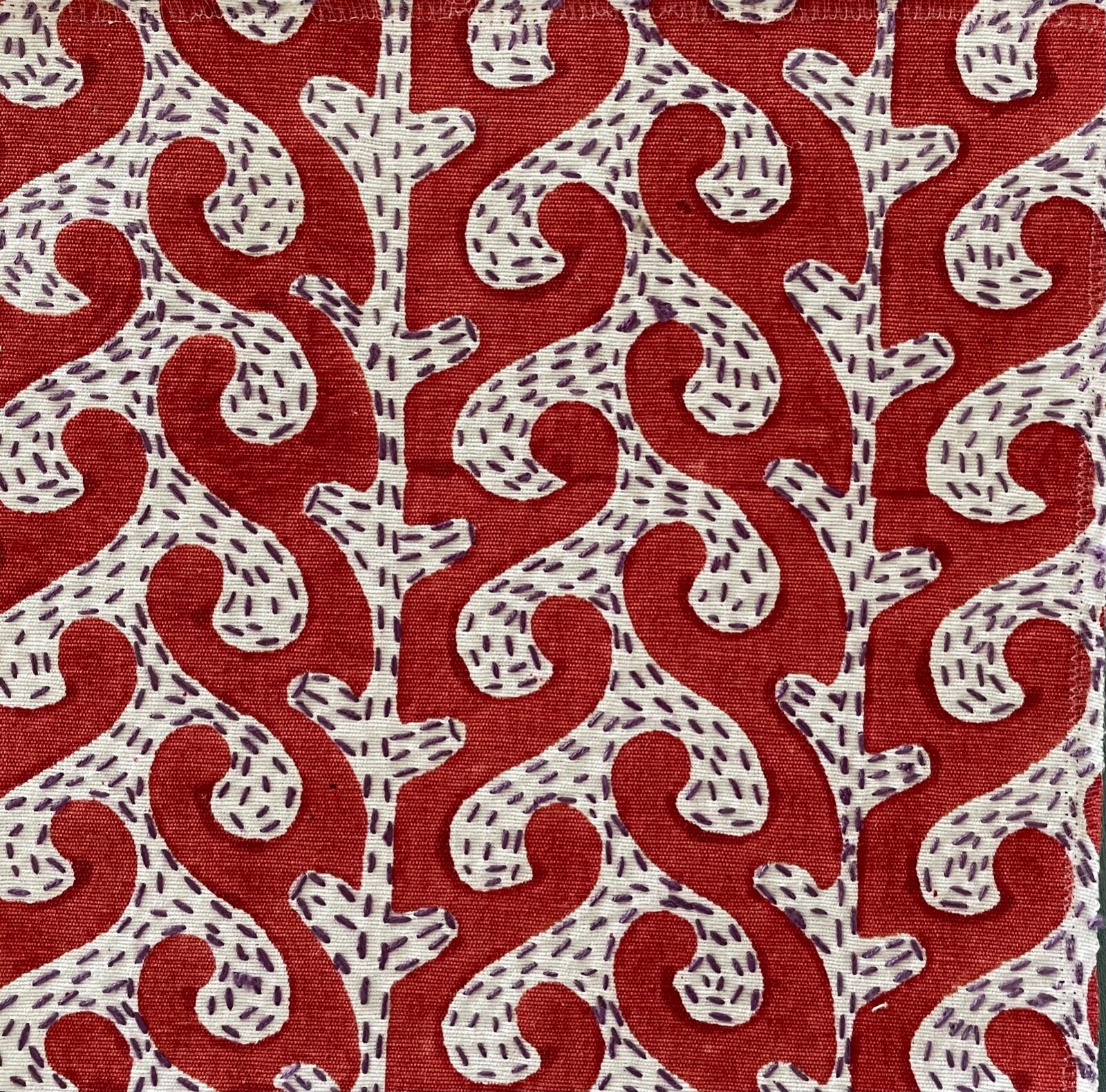 SEEMAKRISH Breach Candy Kesar Orange 100% Cotton new remnant