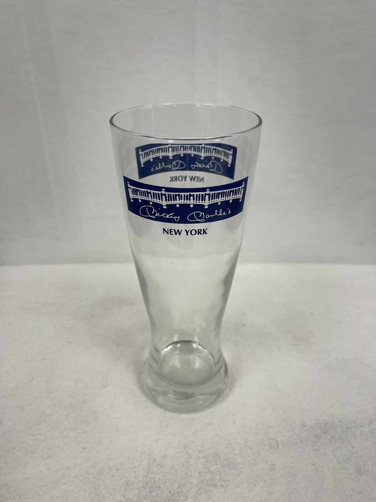 MICKEY MANTLE\'S Restaurant - Pilsner Beer Glass - New York Yankees