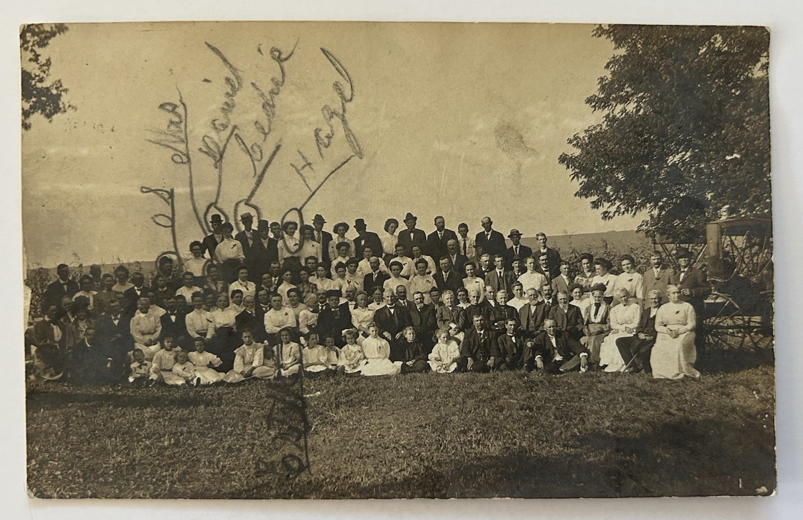 RPPC Large Group Portrait Reunion Gathering Early 1900s Identified People RPPC Large Group Portrait Reunion Gathering Early 1900s Identified People