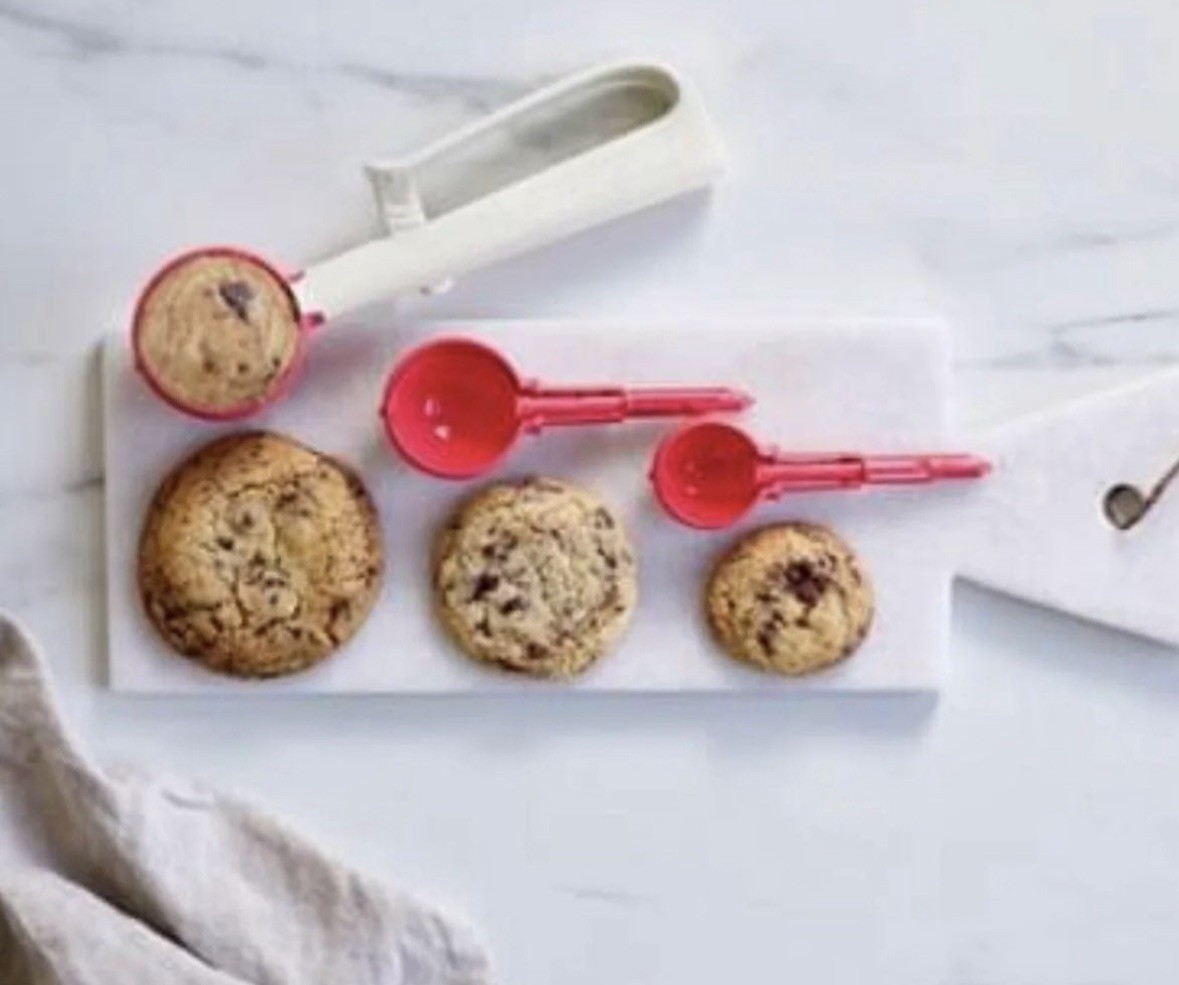 NEW Tupperware Portioning Scoop Set Portion Control Sizes Spoon 4 Piece Set NEW Tupperware Portioning Scoop Set Portion Control Sizes Spoon 4 Piece Set