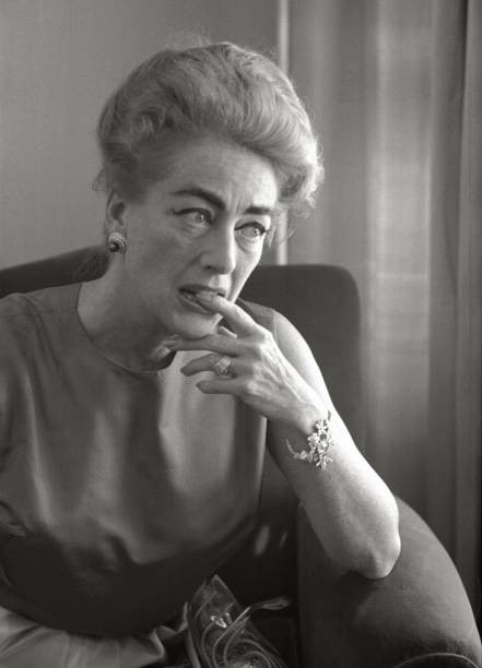 Portrait of the American actress Joan Crawford 1960s Historic 1960s Old Photo Portrait of the American actress Joan Crawford 1960s Historic 1960s Old Photo