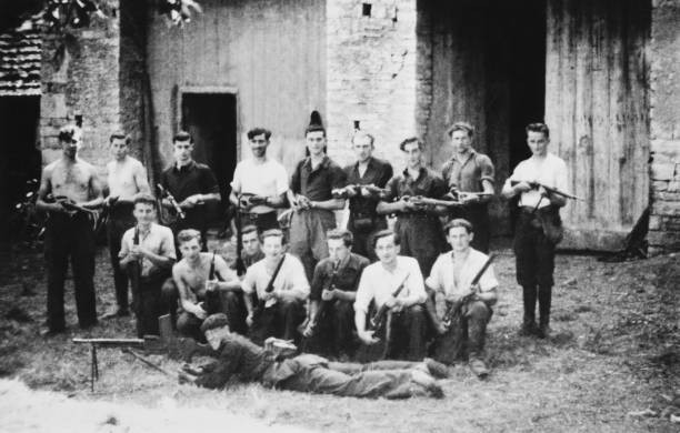 French Resistants Maquis During World War Ii In France On Forties Old Photo French Resistants Maquis During World War Ii In France On Forties Old Photo