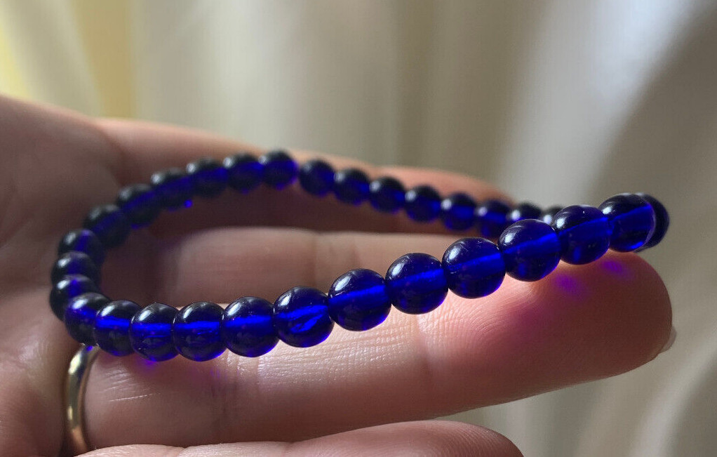 6mm GORGEOUS RARE SIBERIAN BLUE QUARTZ BLUE RAY QUARTZ CRYSTAL BRACELET 6mm GORGEOUS RARE SIBERIAN BLUE QUARTZ BLUE RAY QUARTZ CRYSTAL BRACELET