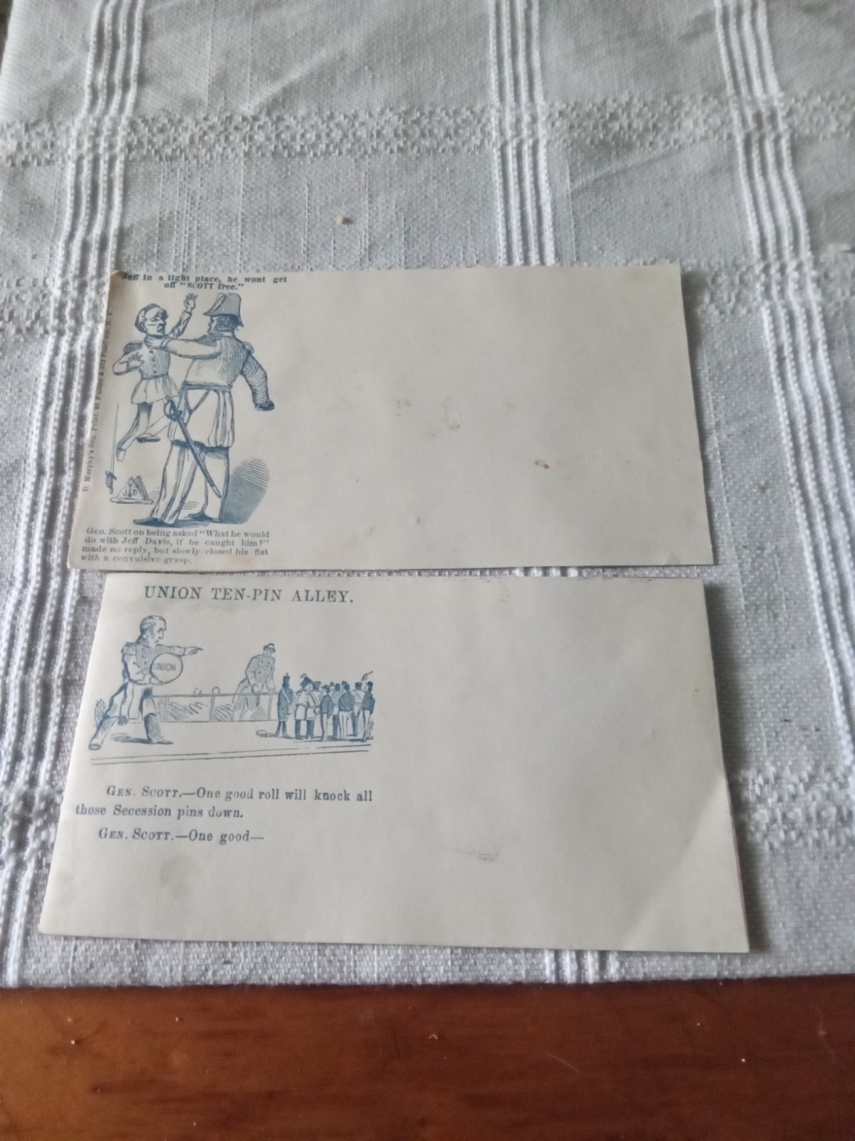 Civil War General Winfield Scott & Jefferson Davis Cover EXCELLENT CONDITION Civil War General Winfield Scott & Jefferson Davis Cover EXCELLENT CONDITION